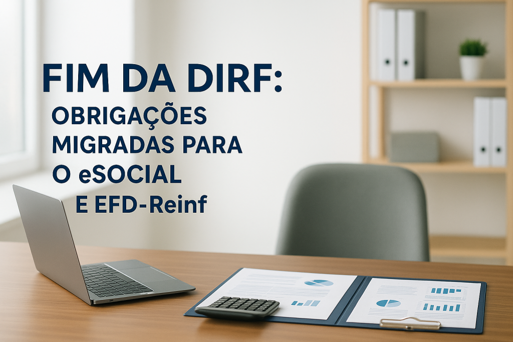 Fim da DIRF Obrigações Migradas para o eSocial e EFD-Reinf