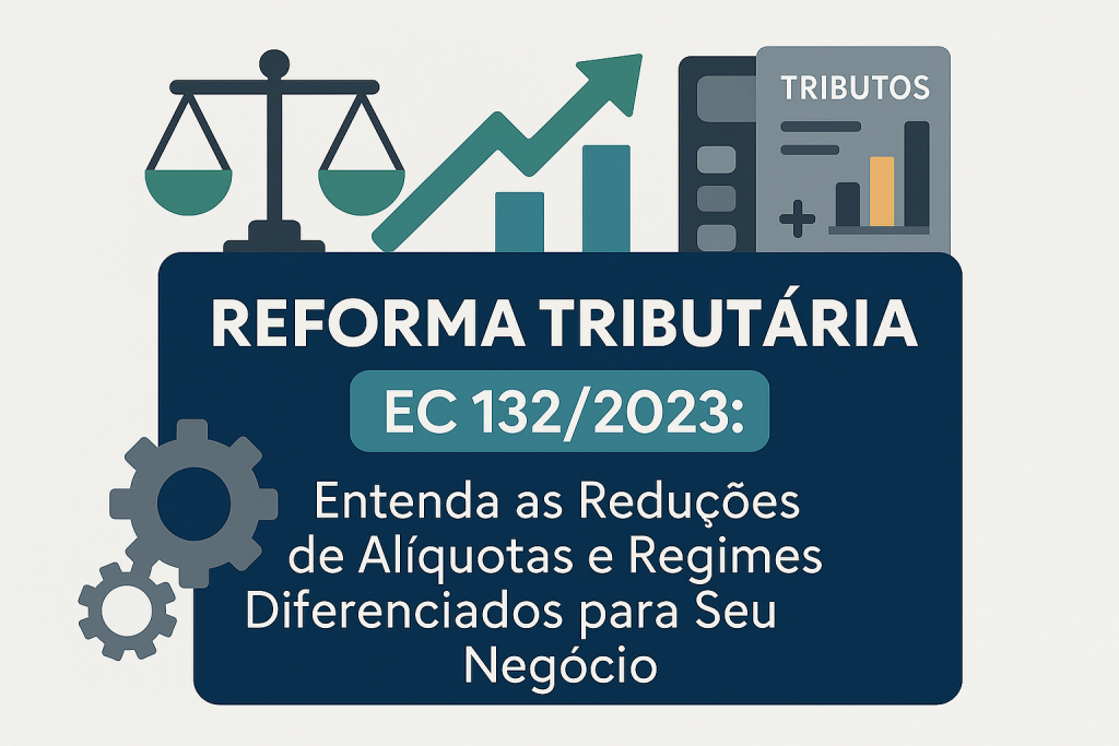 Reforma Tributária EC n. 1322023 – Reduções de Alíquotas e Atividades com Regime Diferenciado