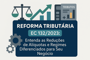 Reforma Tributária EC n. 1322023 – Reduções de Alíquotas e Atividades com Regime Diferenciado